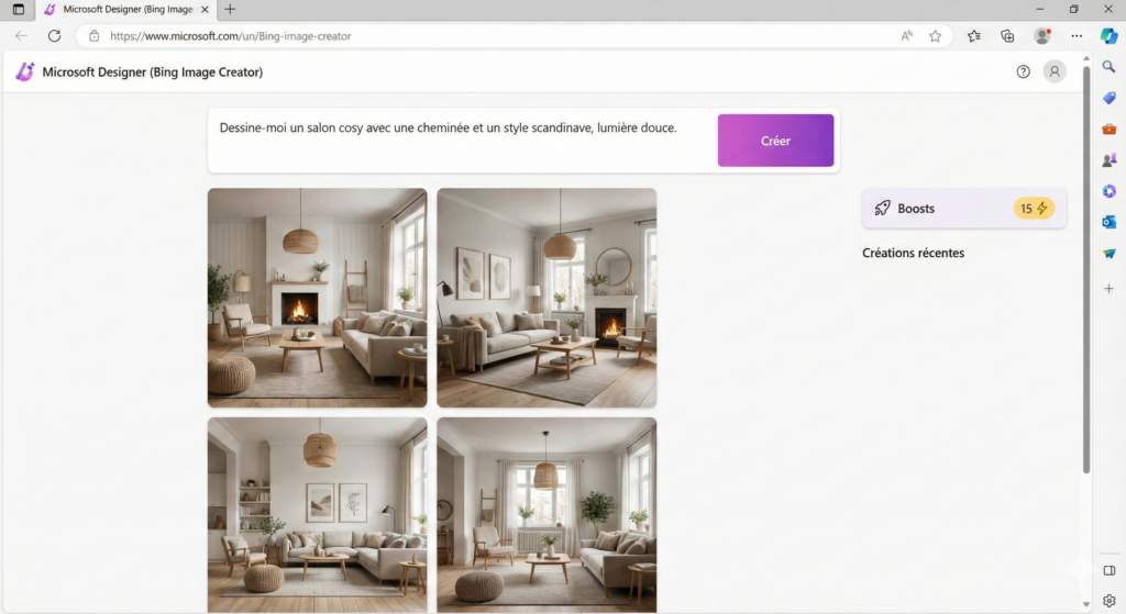 La simplicité avec Microsoft Designer