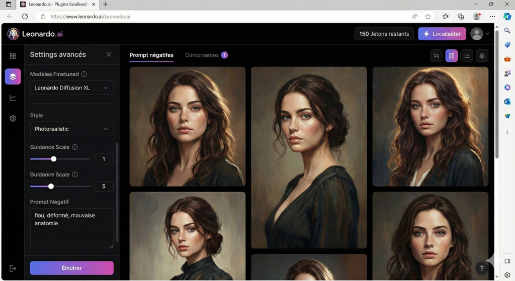 Le contrôle avancé avec Leonardo.ai