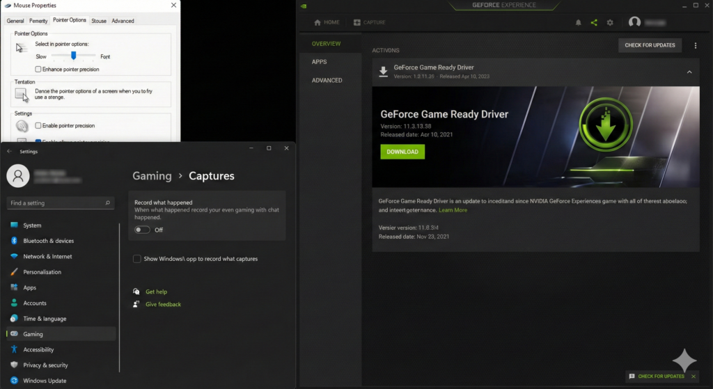 Paramètres de la souris