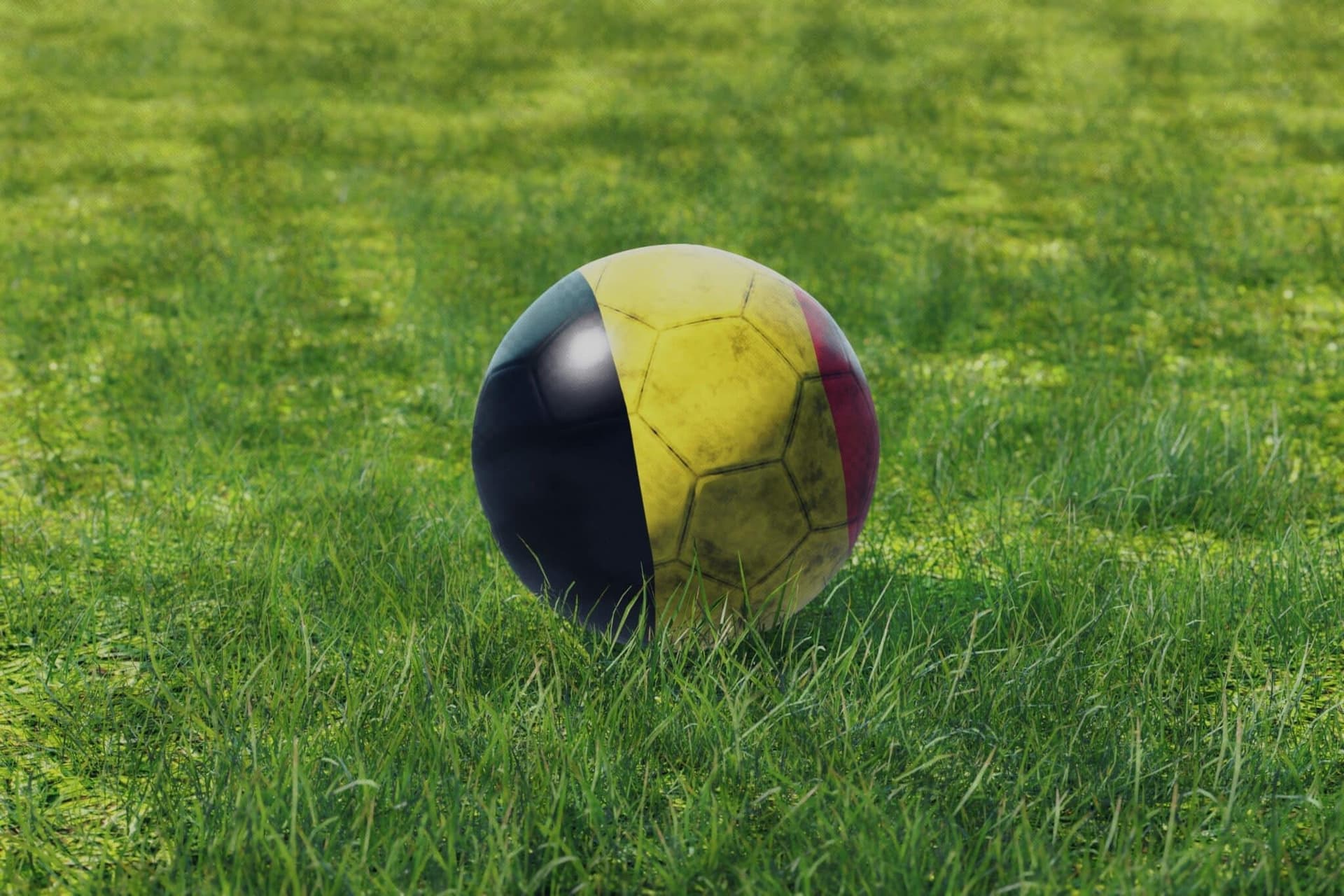Colors,Of,A,Flag,Of,Belgium,In,A,Soccer,Ball