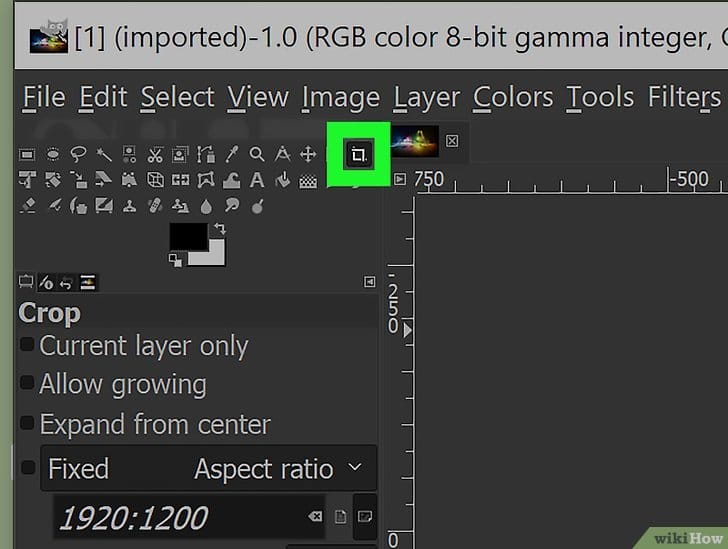 Comment rogner une image avec le logiciel GIMP ?